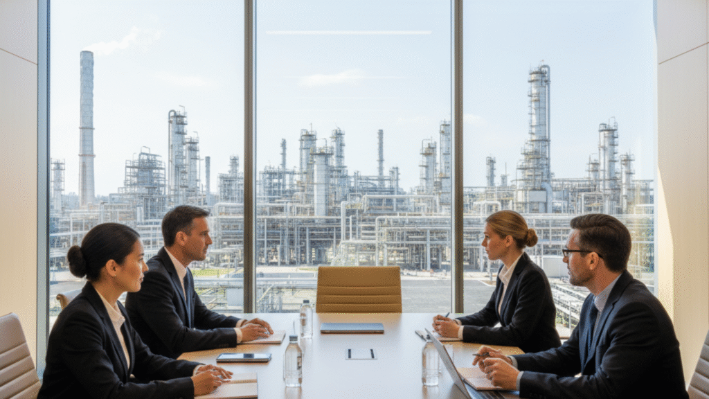 Expatriates participating in aramco jobs interview process and technical recruitment assessment