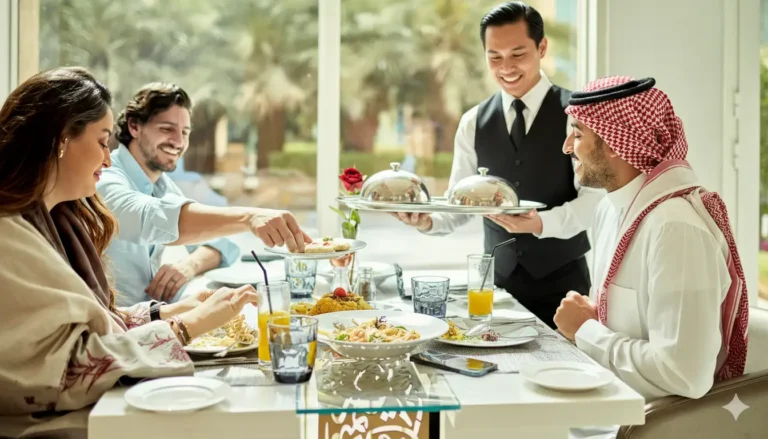 Waiter training program for expatriates in Saudi Arabia hospitality industry
